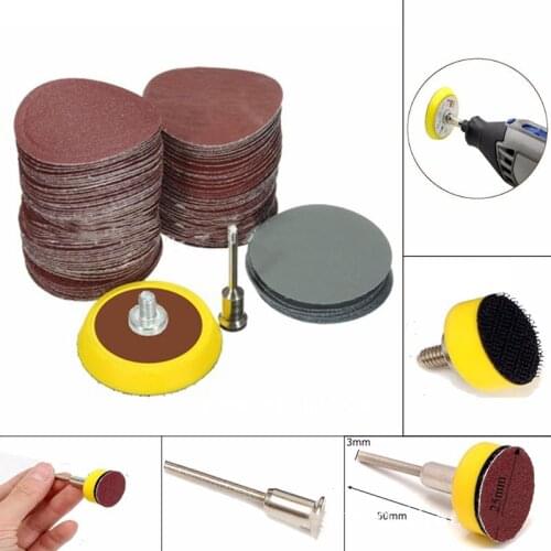 1 Inch 100 Pcs Rotary Power Sand Paper Fits 1/8" Shank Sanding Polish Accessory Hand Tools Matte Paper Set Tools Accessories