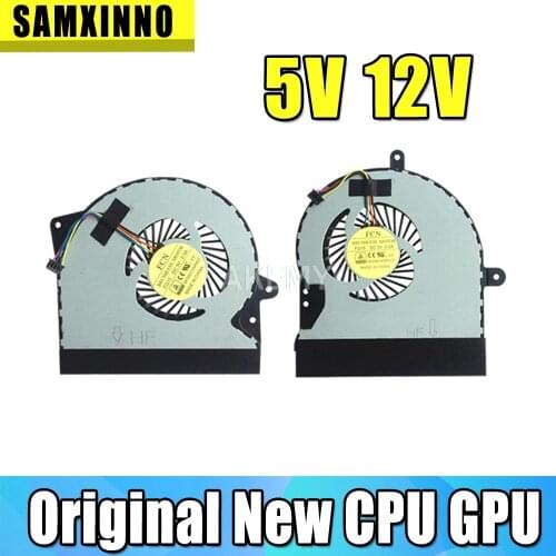 Original New CPU GPU Cooler Fan Heatsink For Asus ROG G751 G751J G751JM G751JL G751JT G751JY Radiator 5V 12V FAN