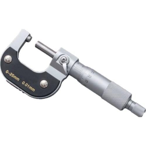 Professional 0-25mm 0.01mm Accurate Outside Micrometer Micrometro Carbide Gauge Meter Micrometer Caliper Measuring Tools