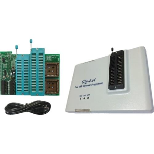 GQ PRG-055 GQ-4X V4 (GQ-4X4) EPROM chip Burner USB Universal Programmer 29F400+ADP-054-16 Bit EPROM 40/42 pin ZIF adapter PLCC44