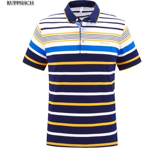 Polo Shirt Men Summer Stritching Mens Polos Shirts Mens Business Lapel Casual Slim Solid Color Fashion Breathable Letter Shirt