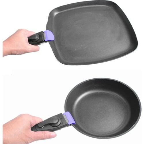 Removable Detachable Pan Handle Pot Dismountable Clip Grip Handle for Kitchen Frying Pan Clamp Outdoor Tableware Tools Drop Ship