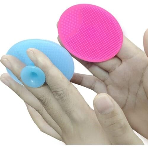 Silicone Face Cleansing Brush Shampoo Massager Mini Sucker Brush Exfoliating Pore Cleanser Baby Head Cleaning Brush Beauty Tools