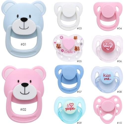 Plastic Magnet Doll Pacifier Doll House Supplies Dummy Pacifiers Nipples Reborn Baby New Kids Toy Simulation Pacifiers Accessory
