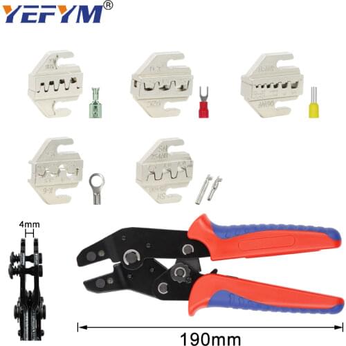 SN-X Quick replaceme of jaw crimping pliers for TAB 2.8 4.8 6.3 plug insulation tube terminal tools (jaw width 4mm/pliers 190mm)