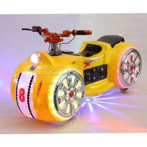 Indoor Outdoor Plaza Luminous Amusement Equipment Drive Racing Car Moto Motorbike Rides Simulator Game Machine Mini Bumper Cars