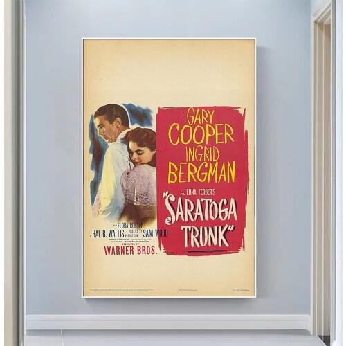 V0543 Saratoga Trunk Vintage Classic Movie Wall Silk Cloth HD Poster Art Home Decoration Gift