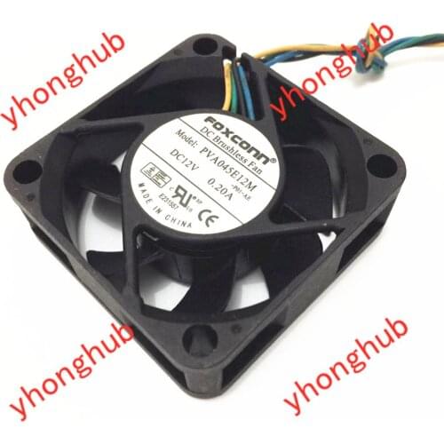 FOXCONN PVA045E12M P01 DC 12V 0.20A 45x45x15mm Server Cooling Fan