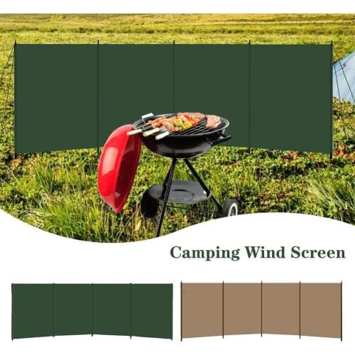 Camping Wind Screen Windproof Awning Beach Sun Wind Shield Car Travel Barbecue Windshield Campfire Picnic Cloth Stove Array Wall