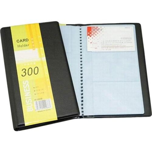 Business Card Book Large Capacity 300 Card Hard Office Storage Card Book Business Book Holder Loose Card Business P4X1