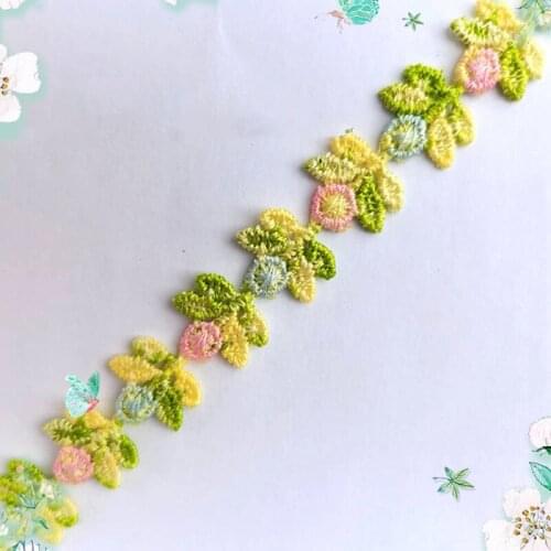 2Yards 1.5cm Width Water Soluble Lace Ribbon For Home Textile Clothing Supplies Handmade DIY Quilting Accessories