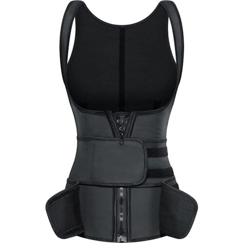 XS-6XL Corset Body Shaper Latex Waist Trainer Cincher Zipper Underbust Weight Loss Slimming Shapewear Hourglass Belt Women Plus