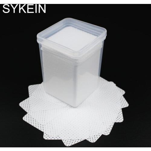 200PCS/BOX Eyelash Extension Glue Remover Pads Lint-Free Paper Cotton Lashes Grafting Non-woven Glue Cleaning Wipes Makeup Tools