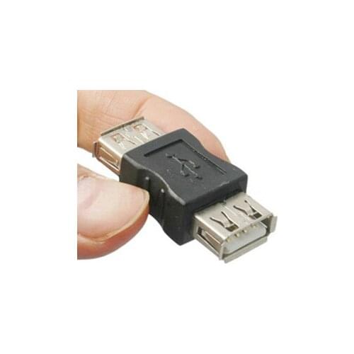 300 pcs USB A female concave in to USB B female concave in Gender Changer cable Adapter