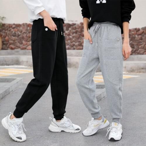 Big Boys Sport Pants Spring 2021 Kids Clothes Boys 8 To 12 Korean Loose Trousers for Teenager Baby Sportwear Clothes with Pocket