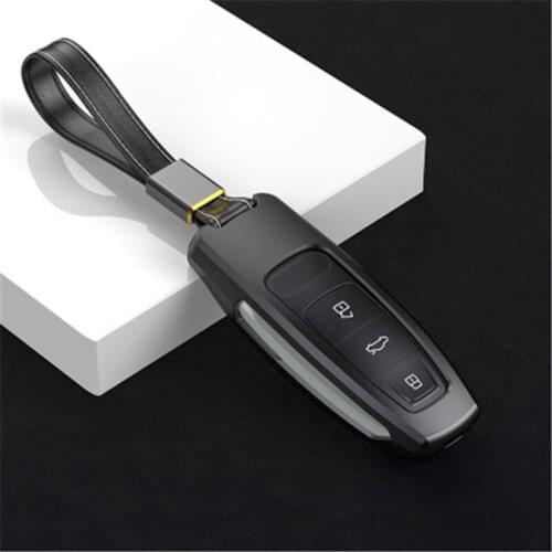 Alloy Car Key Case Shell Key Cover For Audi A6L A7 A8 Q8 2018 2019 Car Key bag Car Styling