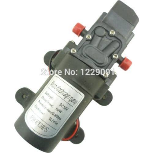 DC 12v 24v 60W 5lpm high pressure self priming diaphragm small water Pump cooling for agriculture spray , garden , home