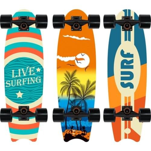 Surf Land Surfboard Beginner Surfboard Exercise Brush Street Big Fish Board maple wood long skateboard Sport Street Outdoor Gym
