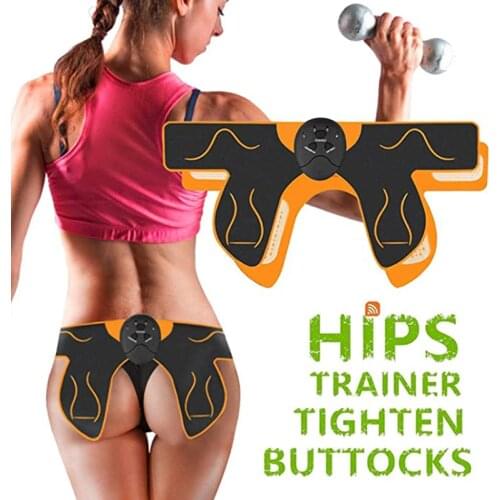 Electric EMS Hip Trainer Vibration Massage ABS Stimulator Muscle Toner Vibration Exercise Massager Machine Bodybuilding