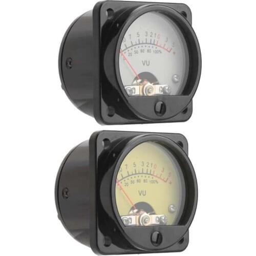 45mm Round Pointer VU Meter Head with LED Backlight Audio Level Power Tester Part Level Meter Head