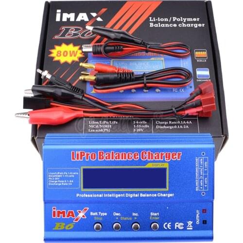 IMAX B6 80W LCD Screen Digital RC Li-on Lipo NiMh Li-ion Ni-Cd Battery Balance Charger / Discharger Power For Battery Charging