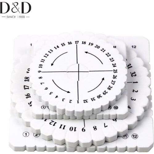 Round&Square Knitting Kumihimo Disc Disk Braided Rope Knot Weaving Plate Jewelry Desgin Board 2 Sizes