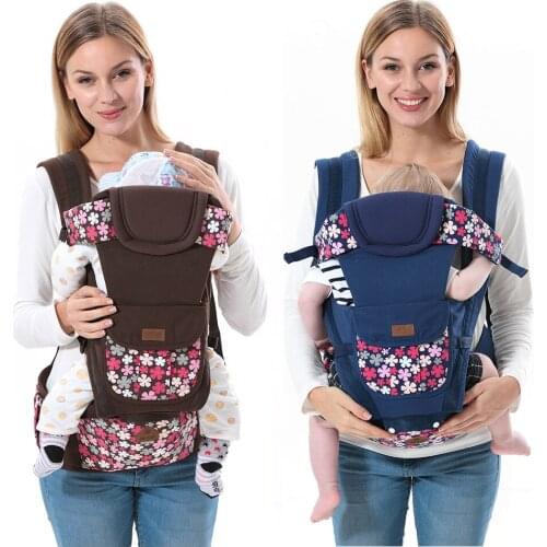2021 Hot sale Comfortable Fashion Infant Sling Soft Natural Wrap Sling Baby Backpack Breathable Hipseat Kangaroo bag baby wrap2