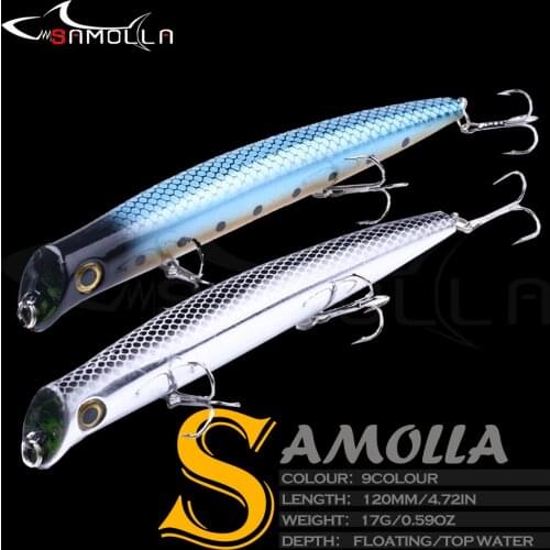 New Popper Fishing Lure 2021 Weigths 17g 12cm Topwater Wobbler Accessories Artificial Bait Goods Floating Wobblers Fish Tackle