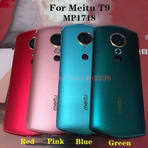 Original Back Cover For Meitu T9 MP1718 Rear Back Battery Case Panel Housing Door Mobile Phone Case With Camera Ring Replacement