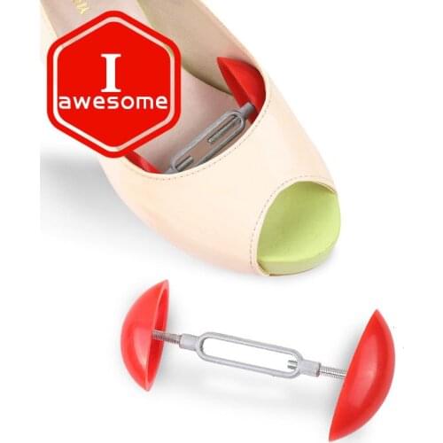 2 PCS Good Quality Portable Mini ABS Aluminum Shoes Stretchers Width Extender Adjustable Shoe Care Aid Men Women Shoe Trees