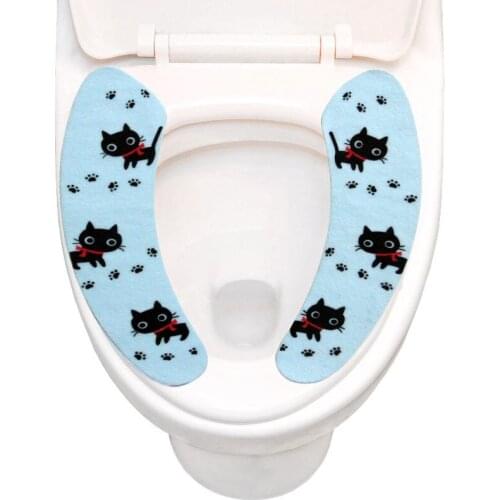 Supply adhesive type printing toilet toilet mat magic stick-on cartoon stickers wholesale spot