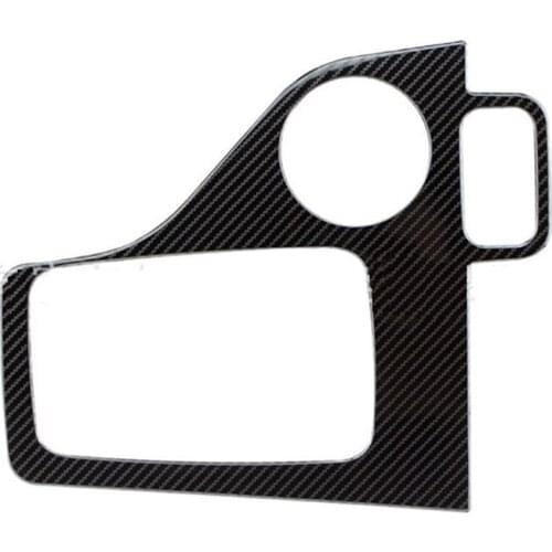 Carbon Fiber Stainless Steel Gear Shift Panel Cover Trim Frame for Ford Ranger Everest Endeavor 2015+ Accessories, Left