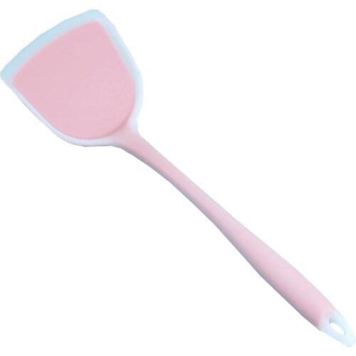 Silicone Spatula Beef Meat Egg Kitchen Scraper Wide Pizza Shovel Non-stick Turners Food Lifters Home Cooking Utensils 3Colors