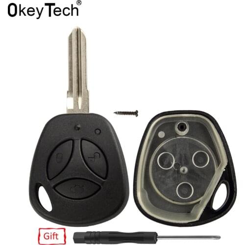 3 Buttons Flip Replacement Car Key Shell For Lada vesta granta priora kalina vaz Uncut Auto Blank Remote car Key Case Cover Fob