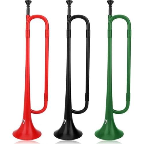 IRIN ABS Plastic Trumpet B Flat Bugle Cavalry Trumpet with Mouthpiece for Children School Students Band Performance