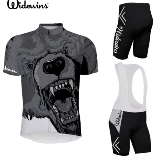 The bear 2020 Pro Cycling Clothing MTB Bicycle Clothes Maillot Ropa Ciclista Bike Sportswear Mens Ciclismo Jerseys Set 5303
