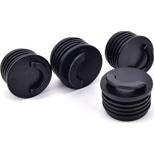 1PCS Black Rubber Kayak Marine Boat Scupper Stopper Drain Holes Plugs Rafting