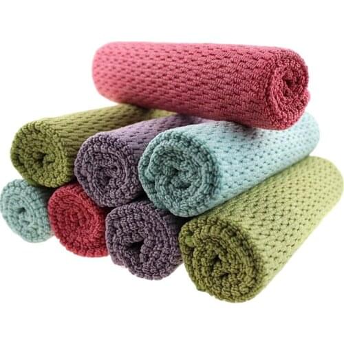 1pc Thickened Microfiber Cleaning Cloth Wipes Table Window Tools Easy Cleaning Absorbent Portable Kitchen Bathroom Clean Towel