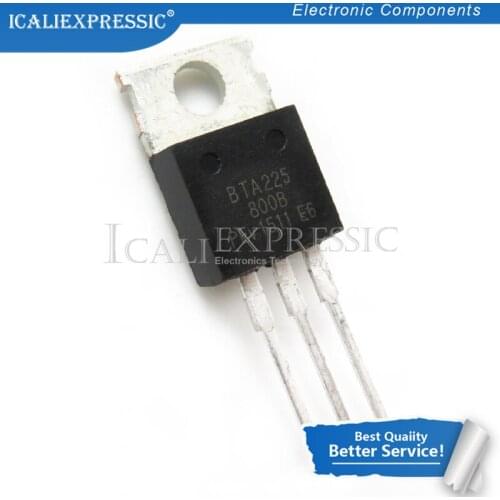10PCS BTA225-800B BTA225 TO-220 In Stock