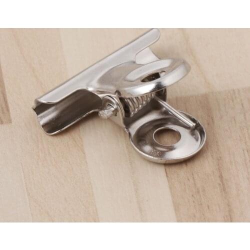 10Pcs Metal Bulldog Grip Clip Food Sealer Bag Clamp Paper Document Ticket Binder