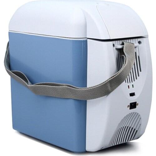 12V 7L Car Mini Refrigerator Portable Movable Household Small Refrigerator Hot And Cold Dual-Function Travel Picnic Refrigerator