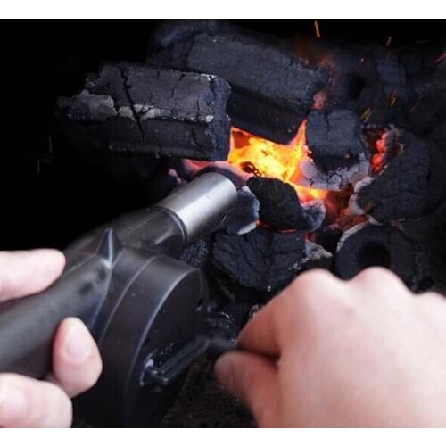 20pcs new 25*8cm Outdoor Cooking BBQ Fan Air Blower For Barbecue Fire Bellows Hand Crank Tool Picnic Camping BBQ Barbecue Tool