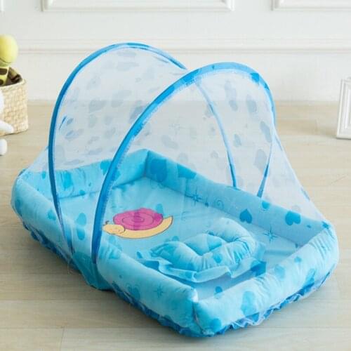 70*50*40cm Portable removable and washable Cotton baby Nest Bed with Crib netting Infant Mosquito Net Baby Sleep Pad For Newborn