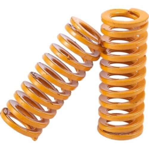8Mm Od 20Mm Long Light Load Compression Mould Die Spring Yellow Compression Mould Die Spring for the Ender 3S Bed 20Pcs