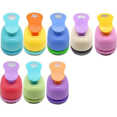 8 Pieces Paper Punches Craft Hole Punch Scrapbook Punches, Shapes Random for Kids Party Favors