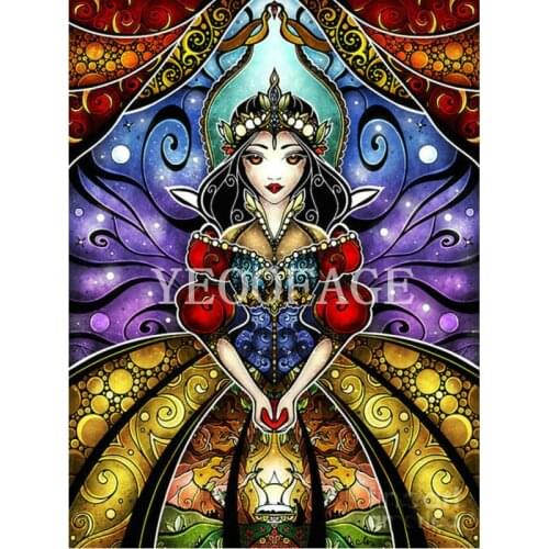Needlwork Diamond Embroidery pattern girl 5D DIY Diamond Painting Cross Stitch princess Crystal Full Diamond puzzle Decorative