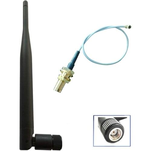 SOONHUA WiFi Antenna Vertical Polarization Aerial 5dBi 2.4GHz Antennas For Wireless WiFi Router 50W With Cable Free Shipping