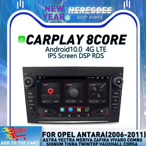 Carplay 7" Android 10.0 Car Multimedia Player 4G LTE Navigation GPS Radio For Opel Astra Stereo Antara Zafira Corsa Combo Vectra