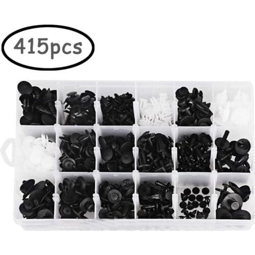 For Ford Black White Plastic Universal 415PCS Buckle Buyable Accessories Exquisitely Designed Durable