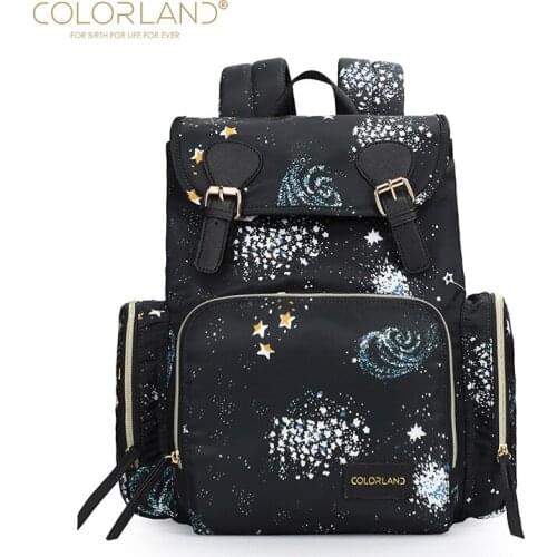 COLORLAND Solid Backpack Diaper Bag Baby Tasche For Mom Backpack Nappy Mummy Maternity Bag Waterproof Backpacks stroller bag